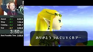 World Record Any% Speedrun of Ocarina of Time in 3:50.917