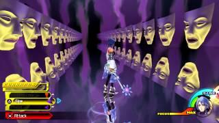 Kingdom Hearts Birth By Sleep: Magic Mirror vs Aqua Boss Fight (PS3 1080p)