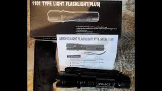 Обзор дешевого электрошокера фонарика 1101 Type Light Flashlight (plus)