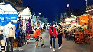 Hua Hin Food Market Таиланд Путешествие 2020 | Night Street Walk | Hua Hin  2020 Thailand 4K