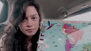 asmr • crinkly geography teacher shows you map of south america