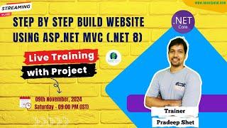 ASP.NET MVC (.NET 8) Step by Step Project Based Training.