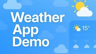 Flutter Weather App Demo