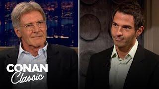 Harrison Ford Meets "Indiana Jones" Super Fan Jordan Schlansky | Late Night with Conan O’Brien