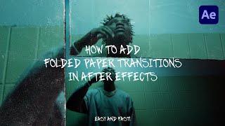 How To Add Folded Paper Transitions in After Effects Template | After Effects Tutorial