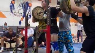 Team TNT's Tyler Mayer powerlifting meet 11/3/12