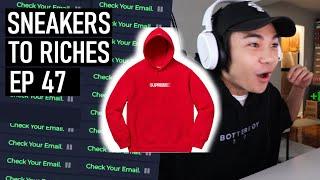 Ep 47 - BOTTING SUPREME MOTION LOGO LIVE COP RESELLING VLOG 2020 SNEAKERS TO RICHES