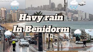 Today morning time again Havy rain in Benidorm | Benidorm weather update | Benidorm bull