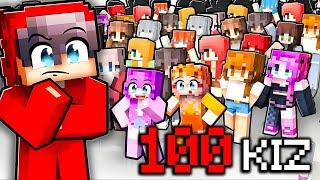 MİNECRAFT'ta 100 KIZ SEVGİLİM OLMAYA ÇALIŞIYOR! (Minecraft)