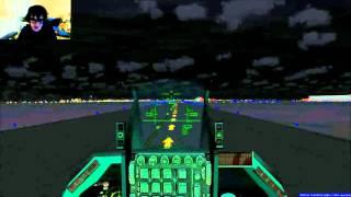 FSX: Detroit (KDTW) - Battle Creek (KBTL) | YF-16 | 2-SHIP | VFR | NIGHT |