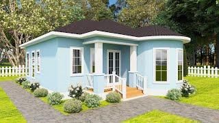  Small House Design with Charming Front & Back Porch | Smart Floor Plan 