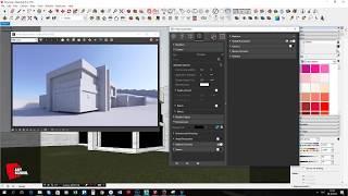 SketchUp. Настройка света в экстерьере. Вырезки из курса.