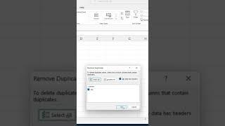 How to Remove Duplicate data in Excel