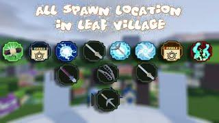 ALL SPAWN LOCATIONS IN LEAF VILLAGE | SHINOBI LIFE 2