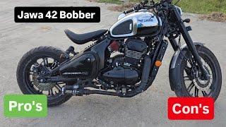 Jawa 42 Bobber modified  Review pros and cons