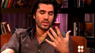 Eduardo Verastegui and Leonard Maltin