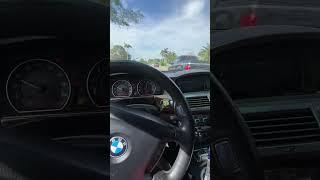 Single turbo bmw n62 750i acceleration and drift