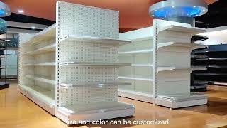 Customized Shelf supermarket gondola Display shelving rack for price