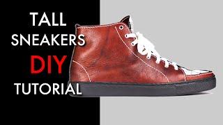 High Top Sneakers DIY - Video Tutorial and Pattern Download