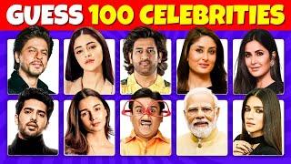 Only 1% Can Identify All 100 Indian Celebrities in 3 Seconds | Guess the Indian Celebrity Quiz