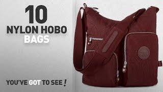 Top 10 Nylon Hobo Bags For Women: Oakarbo Nylon Multi-Pocket Crossbody Bag (1204 Wine red)