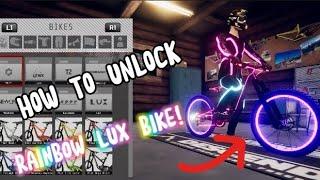 How To Unlock RAINBOW LUX BIKE In Descenders! 