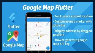 Google Map Flutter | Drag and Drop Google Map Marker #googlemaps #map #flutter