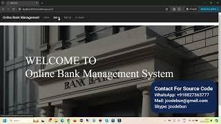 Bank Management Project in Java using JSP, Servlet, and MYSQL with source code and project report