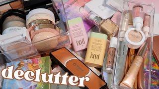 *decluttering* my makeup collection highlighter & face palettes! 2024