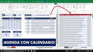 Cómo Hacer una AGENDA Automatizada e Interactiva en Excel con Calendario