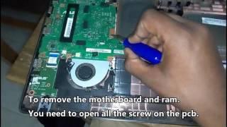 How to remove the ram of Asus X553ma