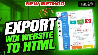 How to export wix website to html 2024