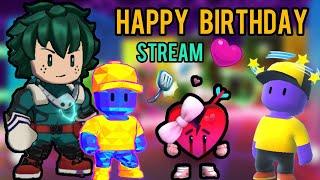 MY BIRTHDAY STREAM FOR YOU ALL GUYS  | STUMBLE GUYS LIVE