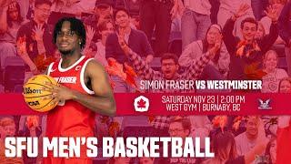 SFU Men's Basketball: Red Leafs vs Westminster University - Nov 23rd, 2024