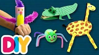 4 Easy JUNGLE ANIMALS Crafts you can do anytime | Fast-n-Easy | DIY Labs