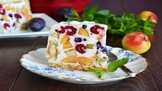 ЛЕТО НА ВКУС  Торт Летний с фруктами и ягодами на желатине  ОН ПРЕКРАСЕН!