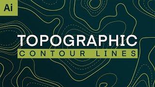 Create Awesome TOPOGRAPHIC Textures & CONTOUR lines in Adobe Illustrator