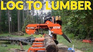 Woodmizer LT70: Pine Log to Lumber