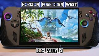 ROG Ally X| Horizon Forbidden West| 1080P Medium Setting| FSR 3 | Performance Test