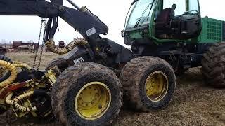 РЕМОНТ JOHN DEERE 1270D - 1410D. Лес.