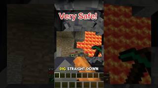 Digging Straight Down in Minecraft is SAFE? ️