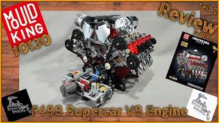 AWESOME V8 engine from Mould King | Part 2 / Review | 10130 F488 Supercar V8 Engine