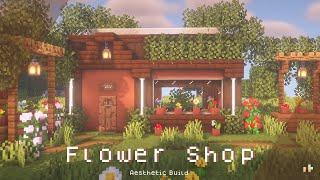 Minecraft: How To Build a Flower Shop  - Flower Store  | Snishinka