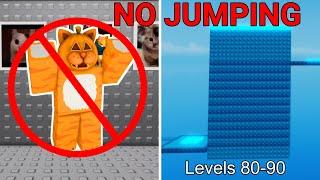 No Jumping Difficulty Chart Obby (Levels 80-90)