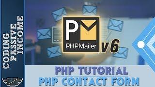 PHP Tutorial: Create Contact Form & Send an Email With Attachment Using PHPMailer v6