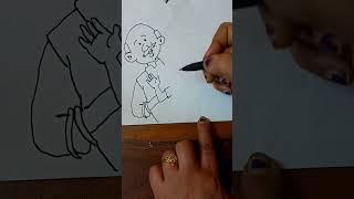 cartoon drawing #shorts #shortsfeed