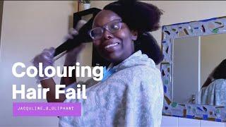 VLOG: HOW TO COLOUR NATURAL YOUR HAIR AT HOME FAIL.