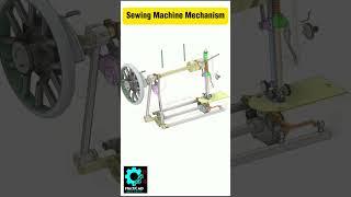 Amazing Sewing Machine Mechanism in CAD  | Mechanical Mechanisms | Part 003 | CAD Design | Animation