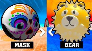 New Mask Ball vs Bear Ball: Who Will 4 Levels? Going Balls vs Action Balls! Race-803