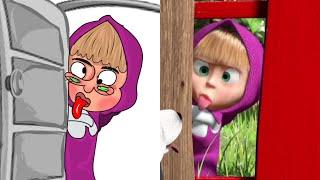 Masha and The Bear - Little Cousin Drawing Meme|